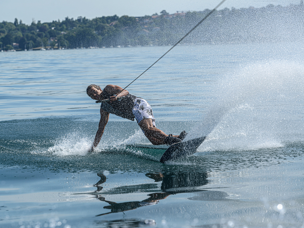 apprendre wakeboard Genève lac Léman débutant