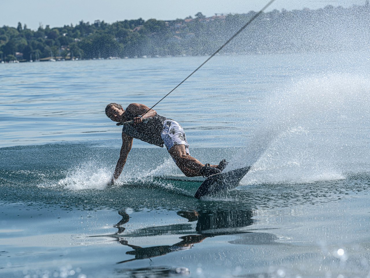 apprendre wakeboard Genève lac Léman débutant